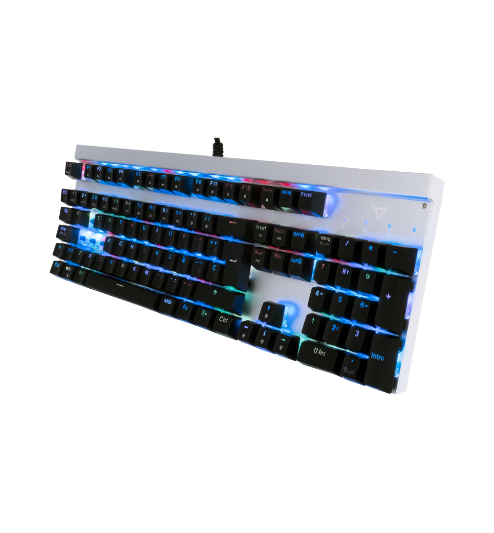 Beliarde - Teclado Gamer Batauro Mecánico Switch Red Blanco