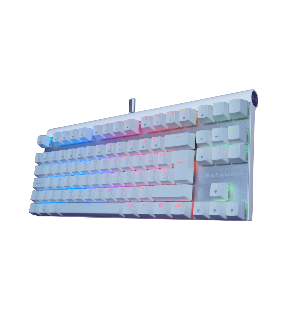 Aubrac - Teclado Gamer Batauro TKL Mecánico Switch Blue / Blanco