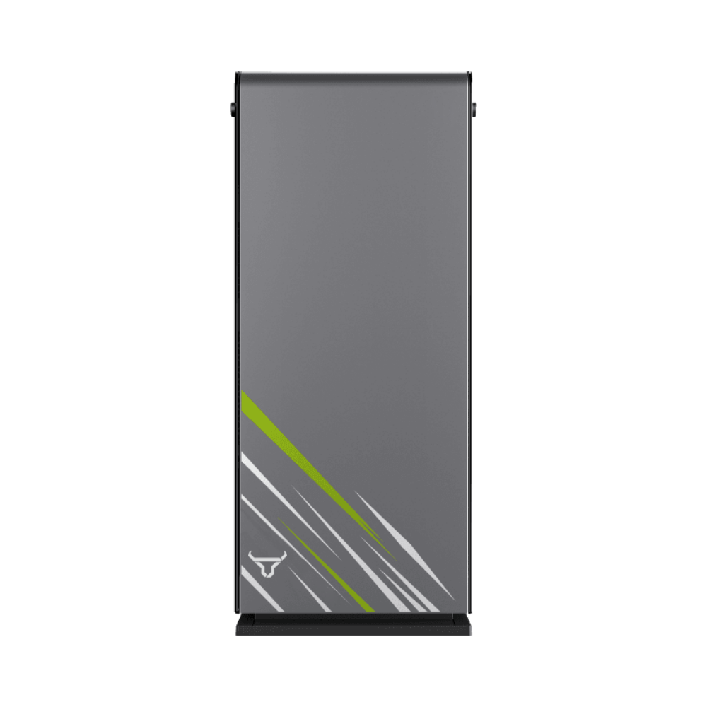 Artcas BGR - Full ATX ARGB Dual Ring USB 3.0 Vidrio Templado Dual Negro Verde