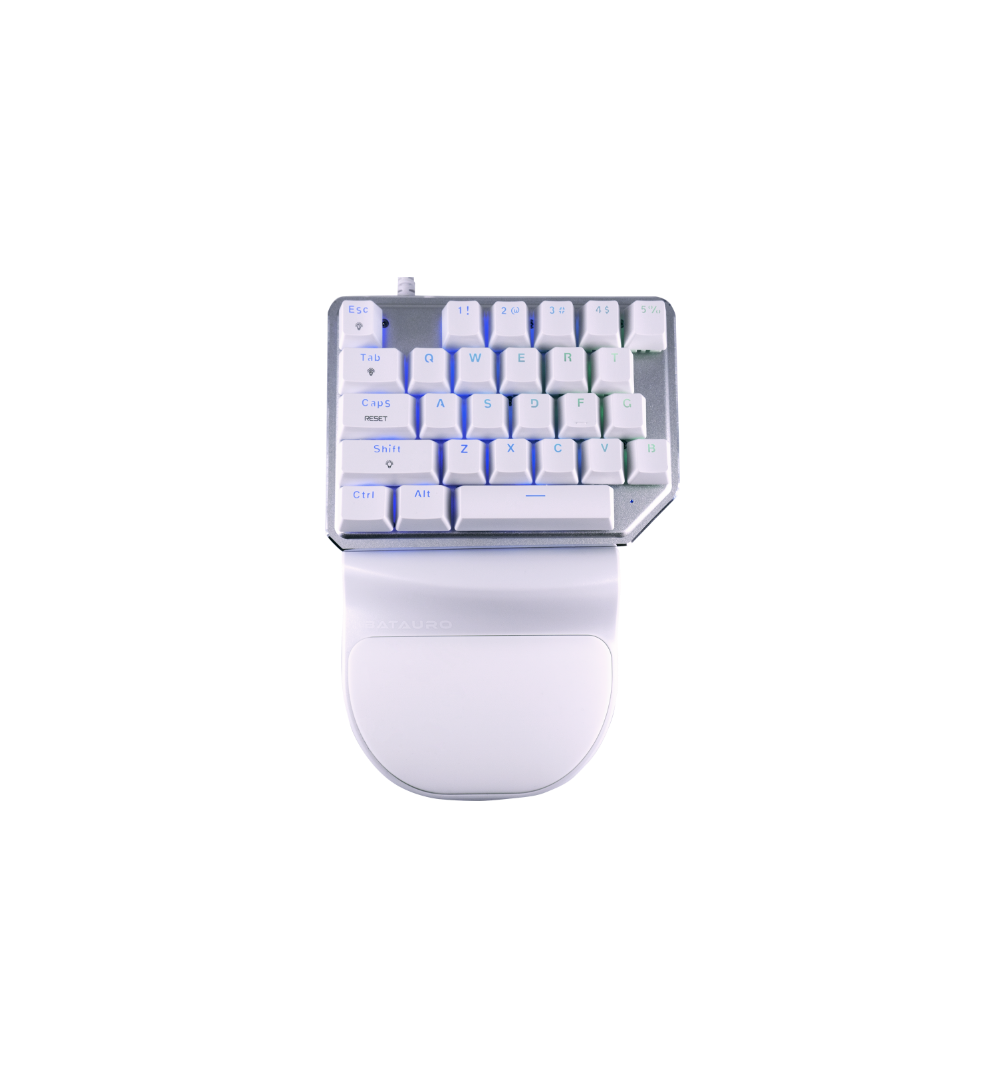 Nelore - Teclado Gamer Batauro Mecanico Switches Gateron Blue Plata