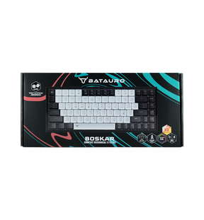 Boskar - Teclado Gamer Batauro Mecánico 75% Switch Blue Bluetooth Azules