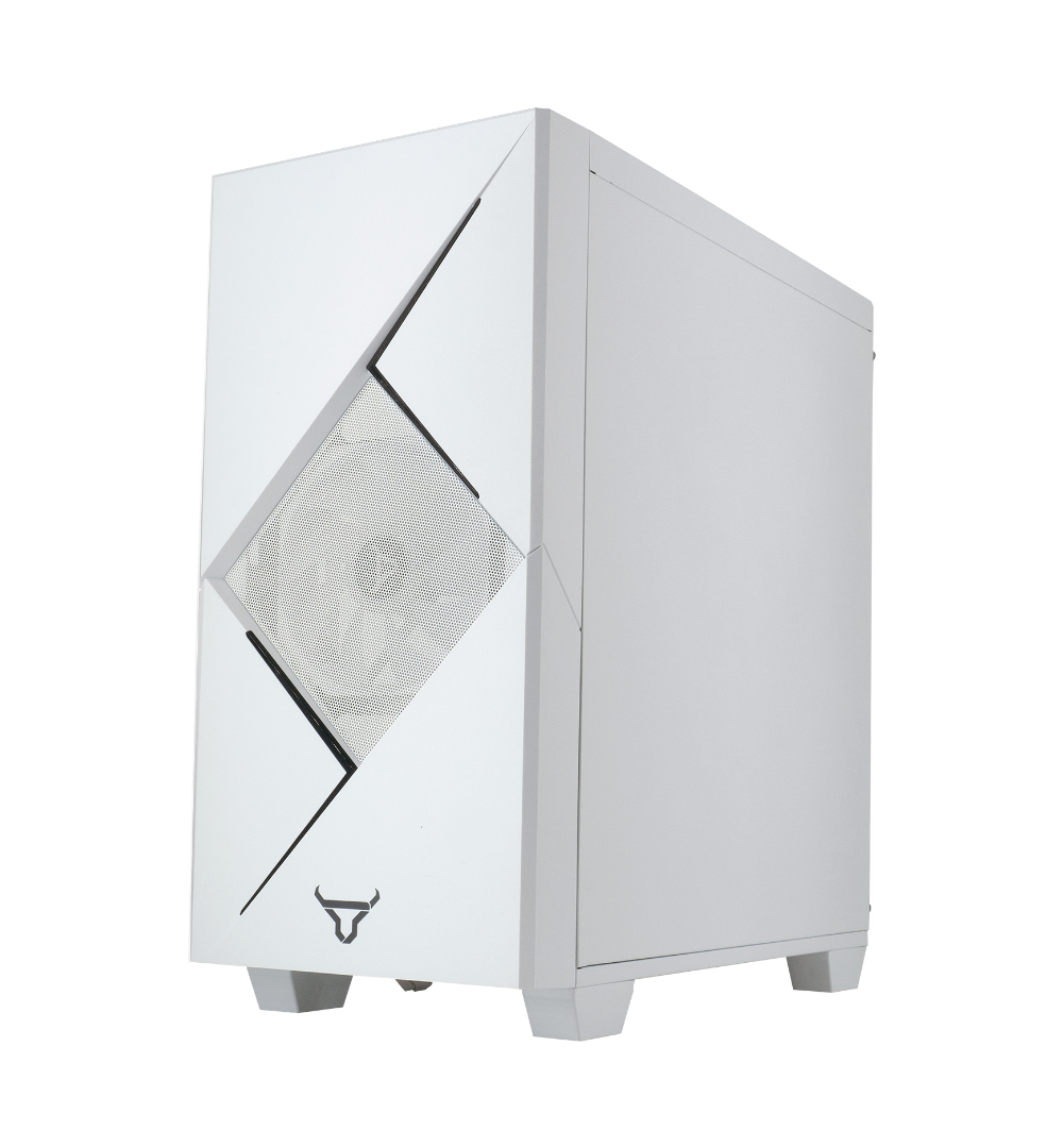 Enfiniti - Blanco - ITX/ Micro ATX Dual Ring USB 3.0 Vidrio Templado Incluye Fuente 450W