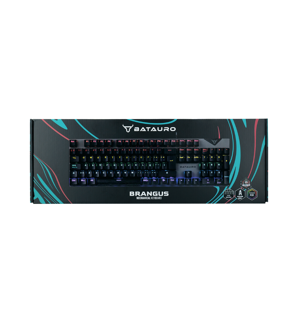 Brangus - Teclado Gamer Batauro Mecánico Switch Blue / Plata