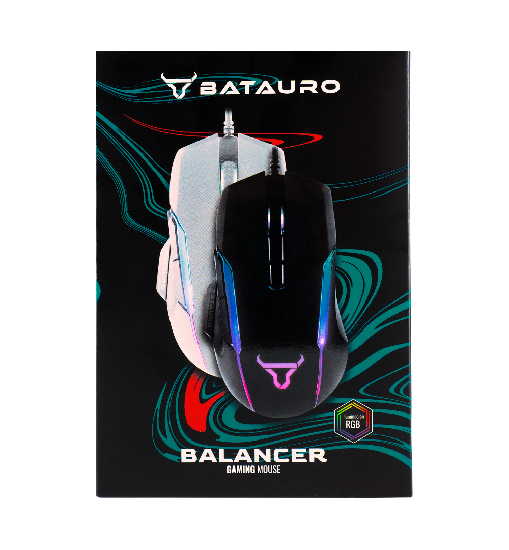 Mouse Gamer Batauro Balancer PWM3325 Negro