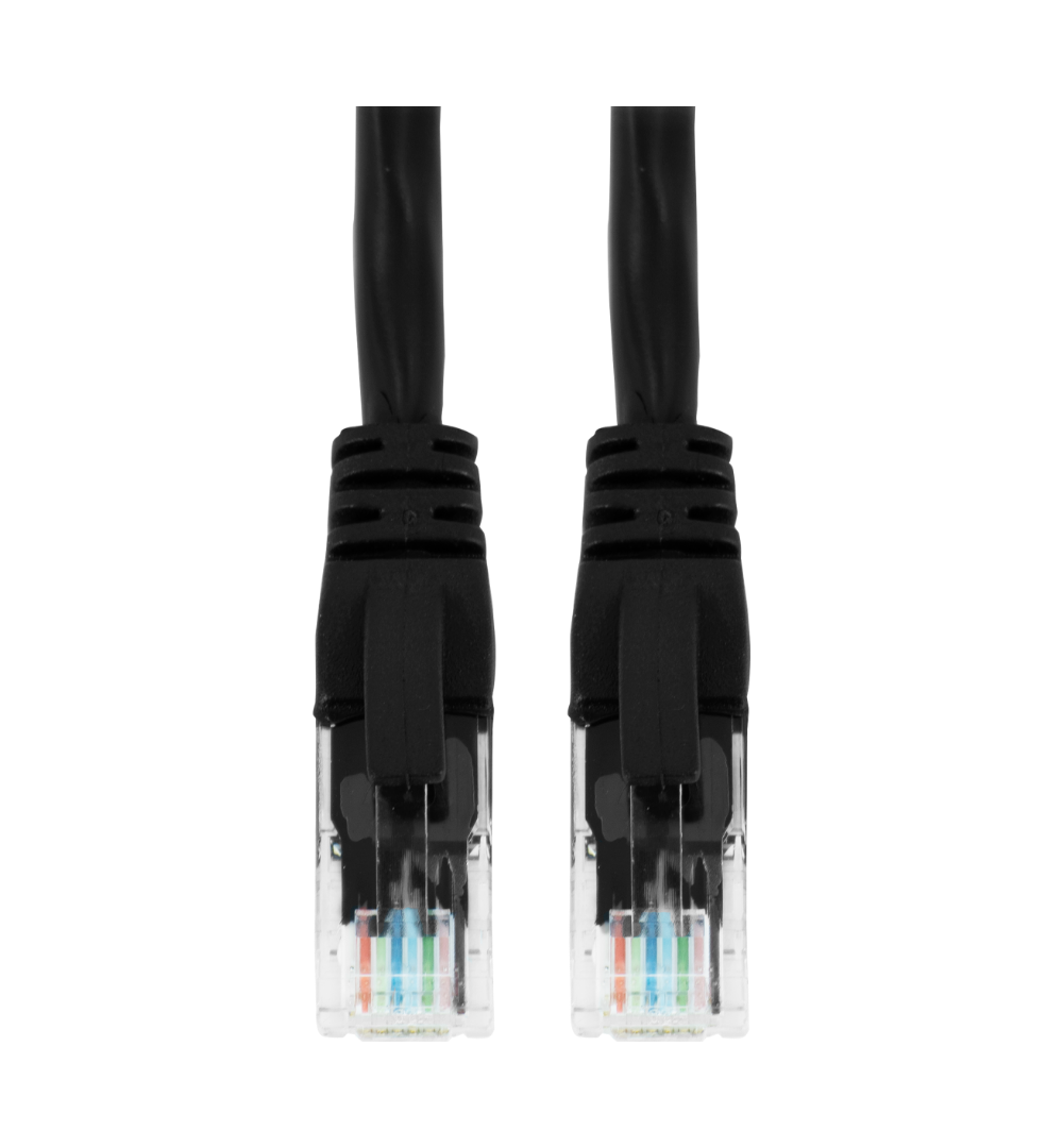 Cable de Red Batauro Cat6 24AWG 7/0.20CCA PVC 1 Metro Negro