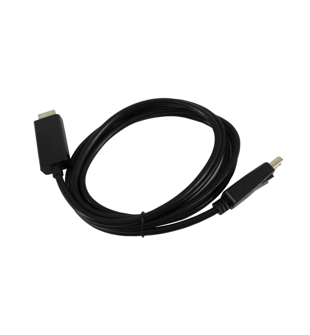 Cable de Video Batauro Displayport Macho a HDMI Macho 1080P 1.8 Metros Negro