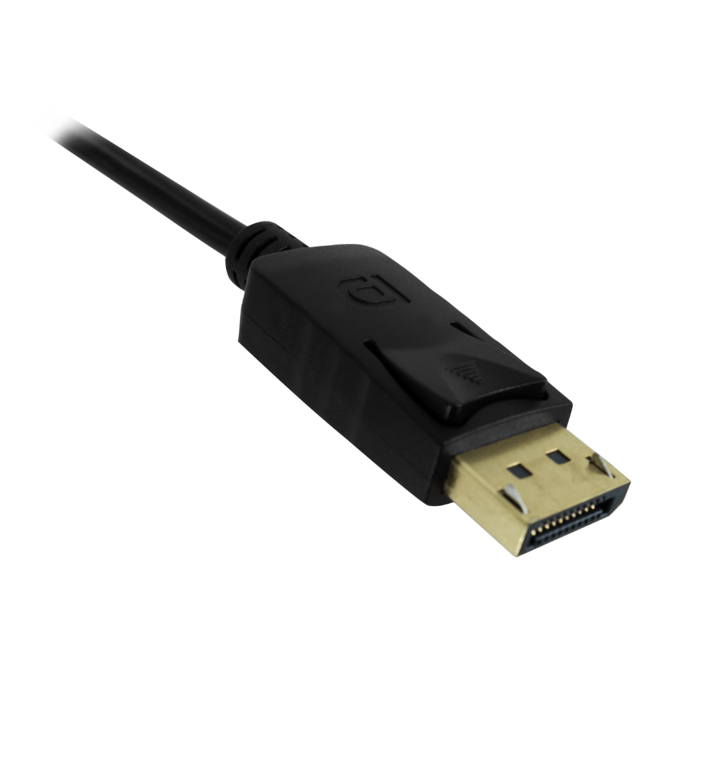 Cable de Video Batauro Displayport Macho a HDMI Macho 1080P 1.8 Metros Negro