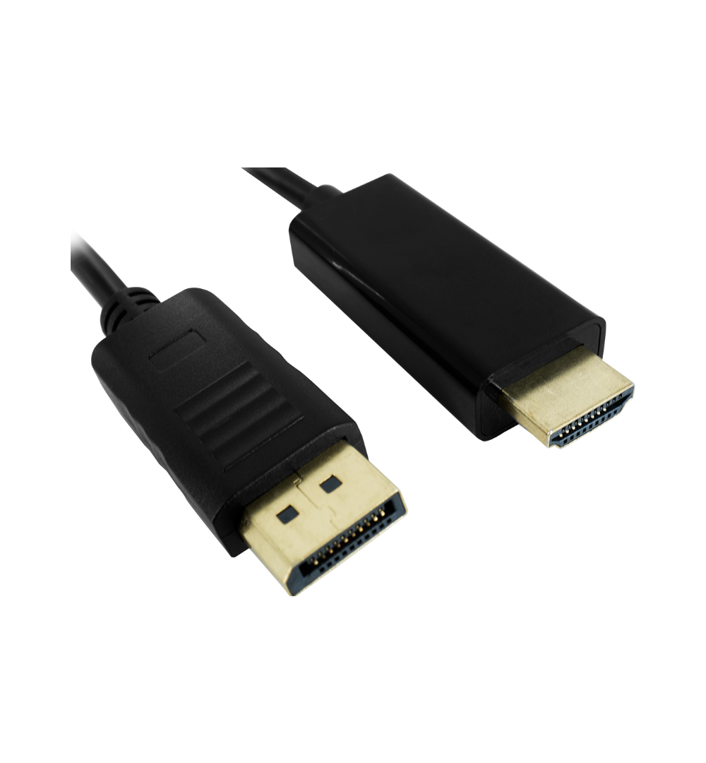 Cable de Video Batauro Displayport Macho a HDMI Macho 1080P 3 Metros Negro