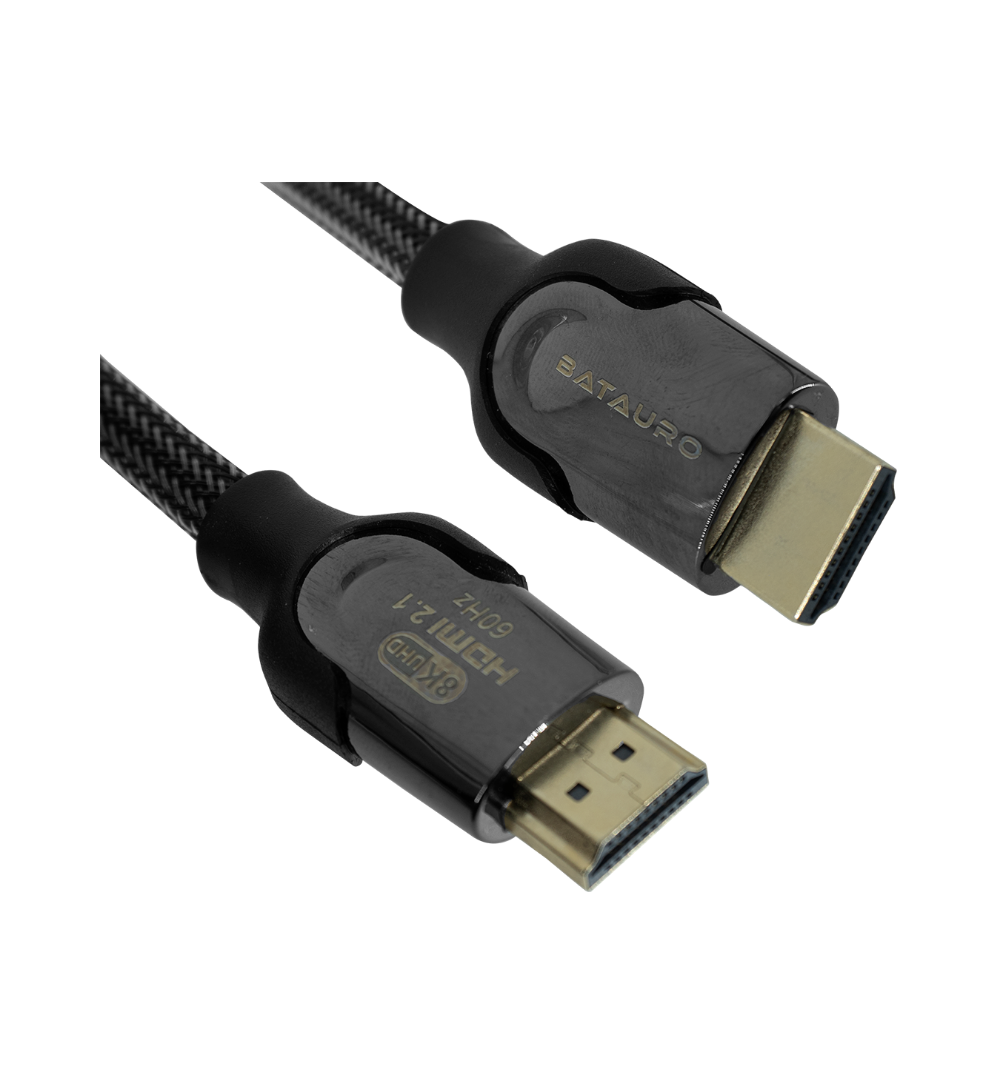 Cable de Video Batauro HDMI Macho 2.1 2 Metros Negro