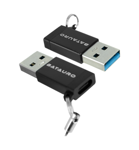 Adaptador de Datos Batauro USB 3.0 a USB-C Negro