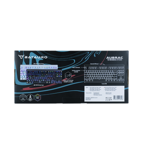 Aubrac - Teclado Gamer Batauro TKL Aurbac Mecánico Switch Red / Blanco