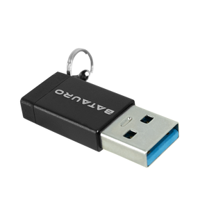 Adaptador de Datos Batauro USB 3.0 a USB-C Negro