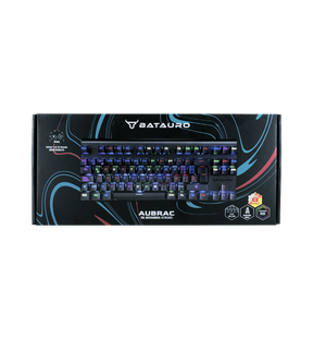 Aubrac - Teclado Gamer Batauro TKL Aurbac Mecánico Switch Red / Blanco