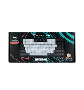 Boskar - Teclado Gamer Batauro Mecánico 75% Switch Red Bluetooth Negro