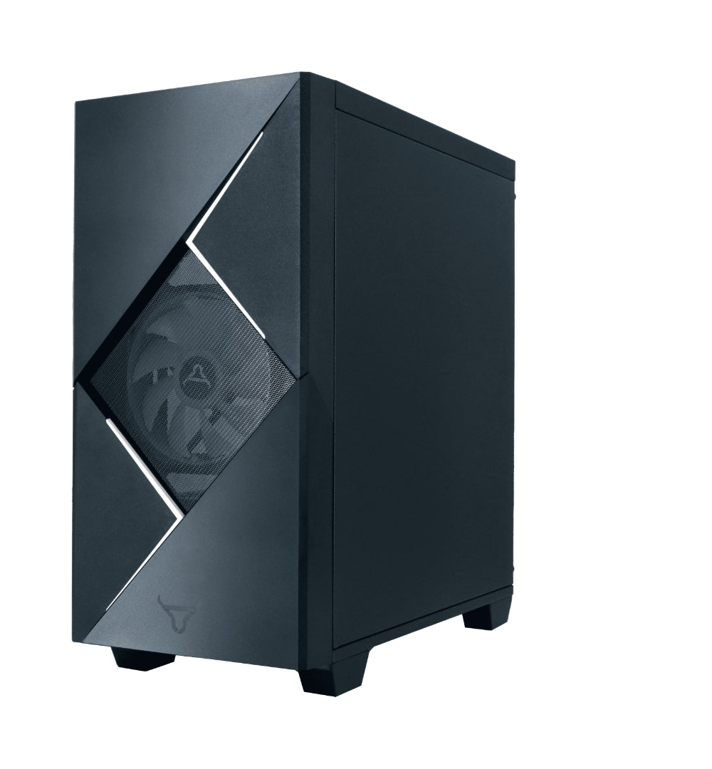 Gabinete Batauro Enfiniti Micro ATX ARGB Dual Ring USB 3.0 Vidrio Templado Negro incluye Fuente 450W