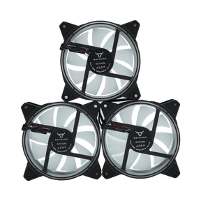 Kit de 3 Ventiladores para Gabinete Batauro ARGB + Tira LED ARGB Batauro 120mm Krn-700-Kit Negro