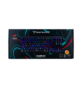 Aubrac - Teclado Gamer Batauro Mecánico Switches Gateron Rojos / Negro