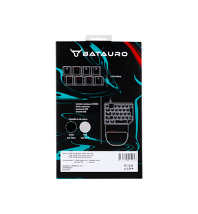 Nelore - Teclado Gamer Batauro Mecanico Switches Gateron RED, Grafito